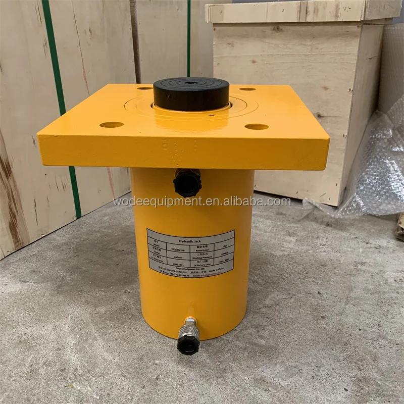 100t 150t 200t 250tons 300 Ton 350 Tons Double Acting Flange Lifting Cylinder Hydraulic  Construction