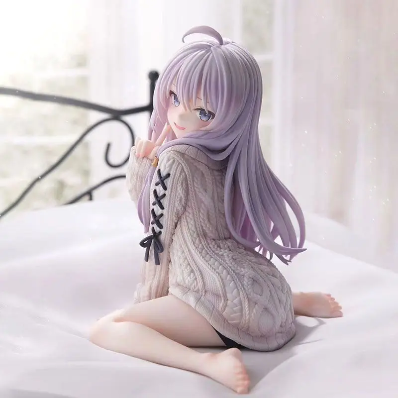 

Elaina Sweater Turn Round Anime Wandering Witch The Journey Of Elaina Action Beautiful Girl Figurine Collection Model Toys Gifts