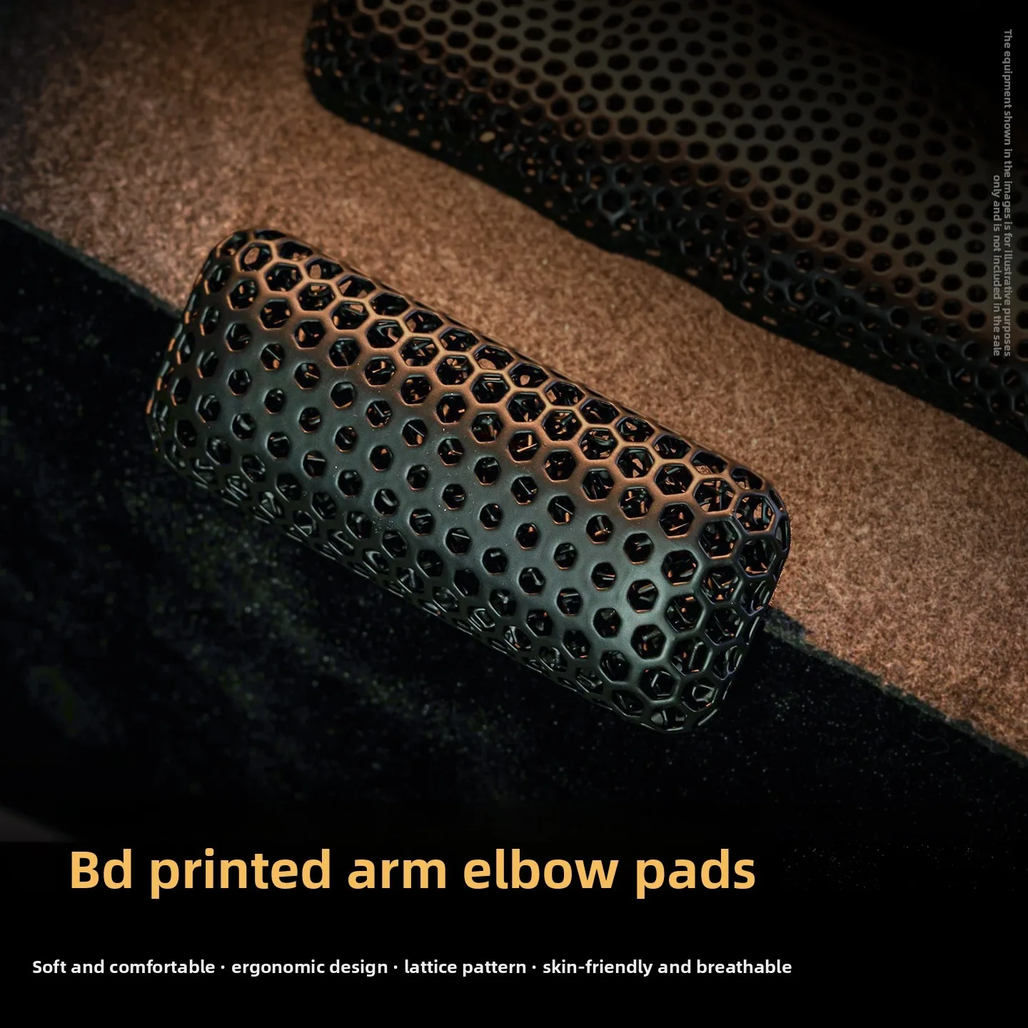 3D Printed Elbow Rest, Breathable Self-adhesive Arm Pad, Multifunctional Cushion for Car Door Desk Gaming
