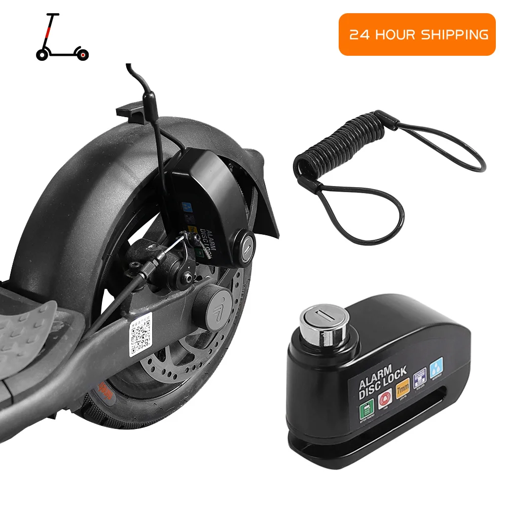 

Тормозной противоугонный замок для электрического скутера Xiaomi M365 Pro для Ninebot Max G30 G30D, двухфункциональный защитный тормозной замок для колесного диска