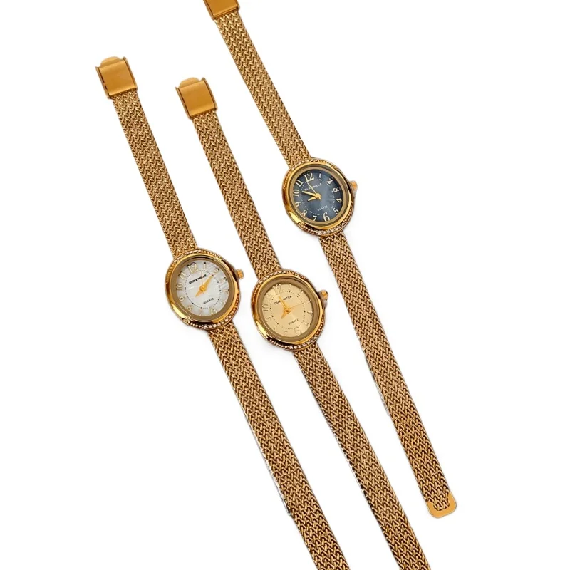 Classic Trend Ladies Watch Elegant Simple Retro Student 2025 Waterproof Quartz Watch Birthday Gift