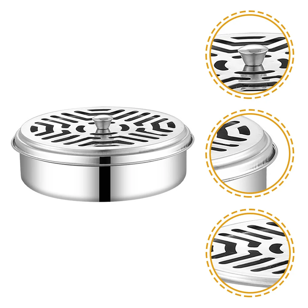 حامل موقد مغطى من الفولاذ المقاوم للصدأ مع غطاء سميك مجوف بتصميم عازل للحرارة ومضاد للحرق #4