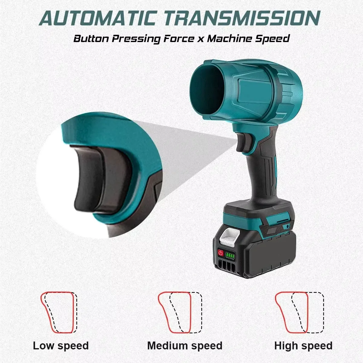 브러시리스 1000W 전기 터보 블로워 제트 팬 강력한 차량 건조기 휴대용 먼지 제거 도구 휴대용 덕티드 터보팬