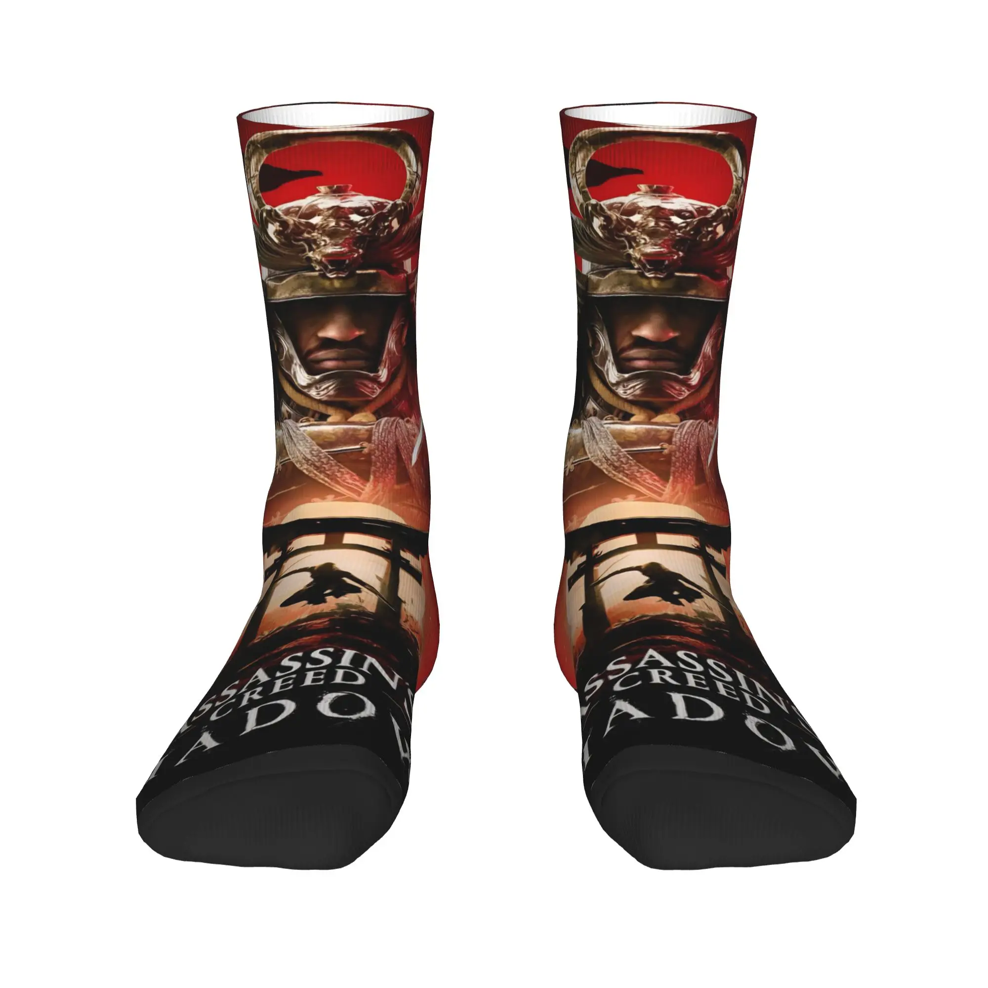 Men Socks Assassins Creed Shadows   Stockings Autumn Funny Comfortable Socks Graphic Outdoor Sports Anti Bacterial Socks