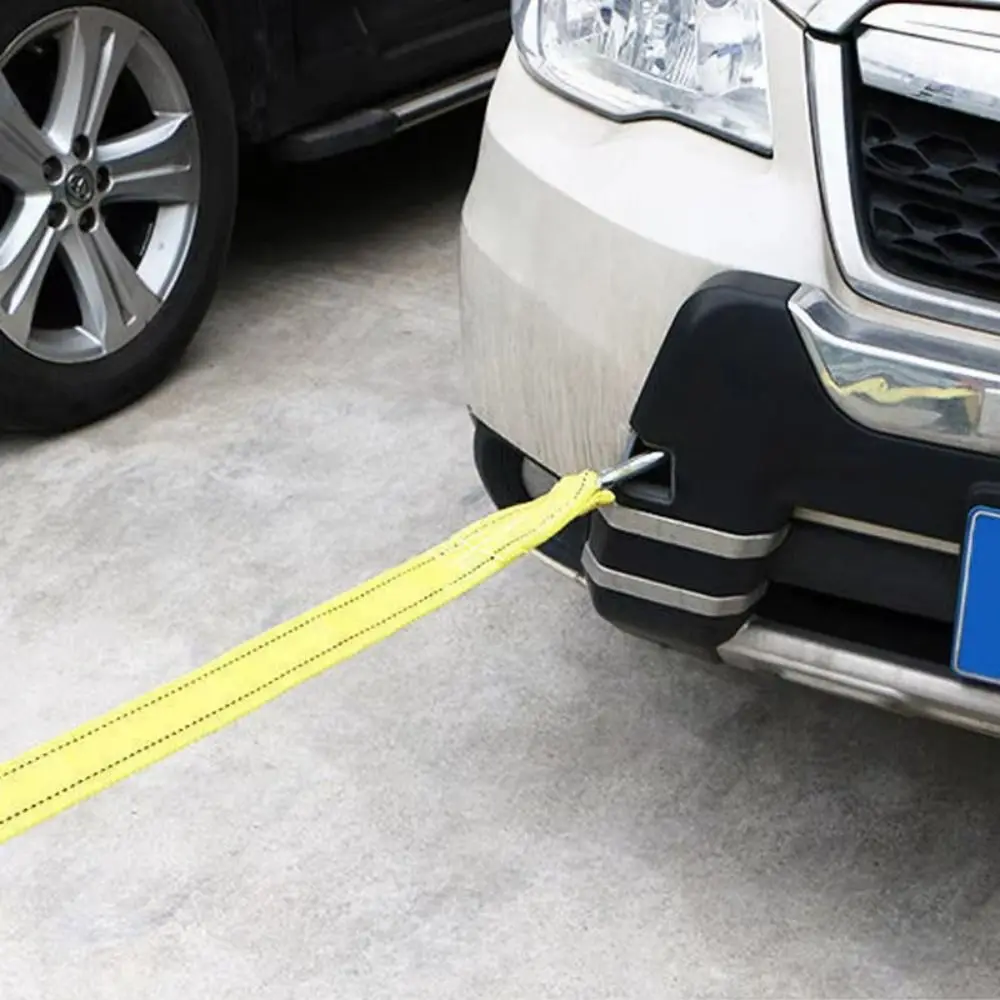 Pull Rope 5 M Car Tow Cable Hooks Included 3 Ton Capacity Tow Strap Emergency Rescue Automobile Grade Heavy Duty Tow Trailer Use