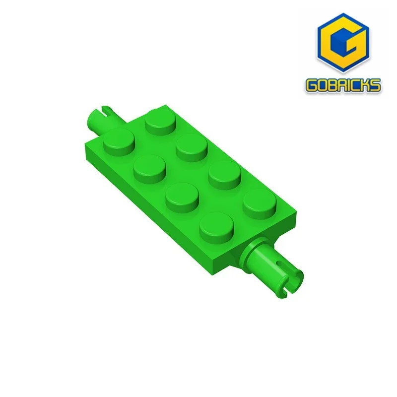 Piastra Gobricks GDS-958, modificata 2x4 con perni compatibile con lego 30157 blocchi educativi fai da te tecnici