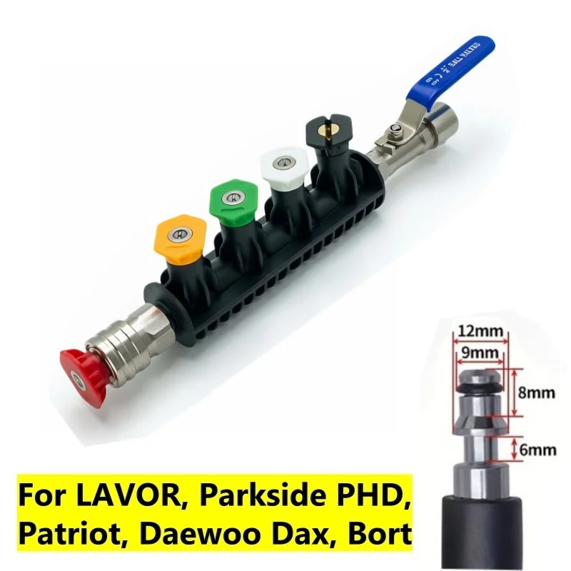 High Pressure Washer 1/4" Quick Connect With Valve For LAVOR, PARKSIDE PHD, WAP, DAEWOO DAX Hose Connector image 6
