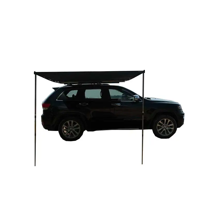 

4x4 Awnings Aluminum Car Side Tent With Led Light Tube Shade Outdoor Car Side Awning Hard Side Tent Camping