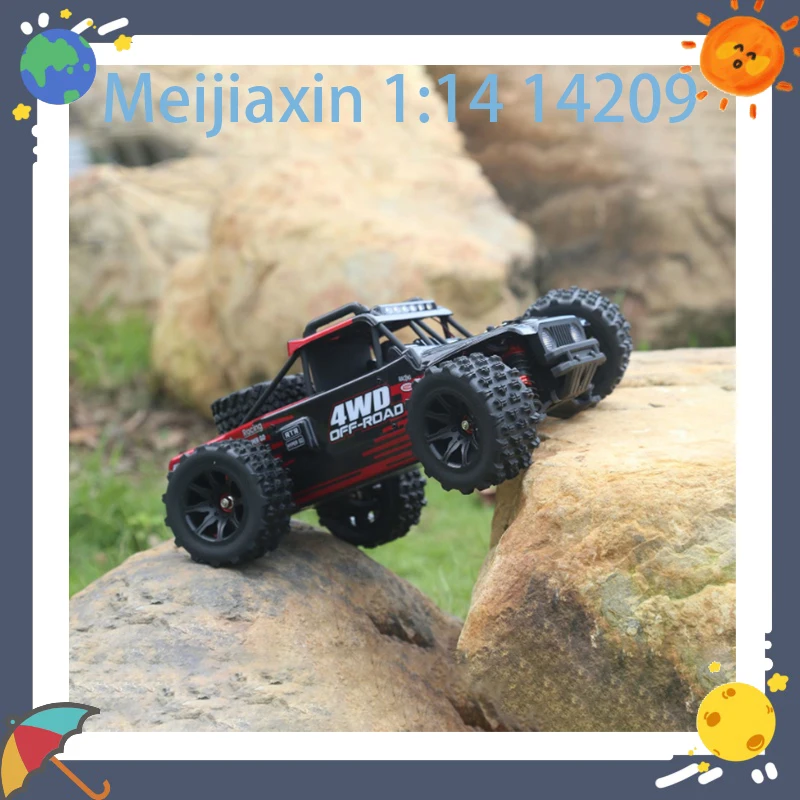 

Meijiaxin 1:14 14209 Four-Wheel Drive Off-Road Climbing Vehicle Brushless Motor Desert Remote Control Toy for Kids Birthday Gift