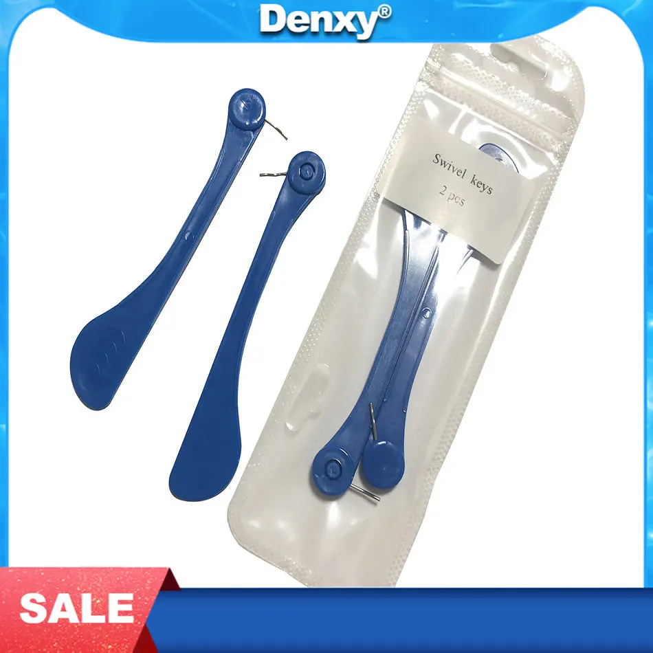 

DENXY 2 pcs High-quality Dental Orthodontic Instrument Implant Expansion Screw Rapid Palatal Expander Swivel Keys Tool