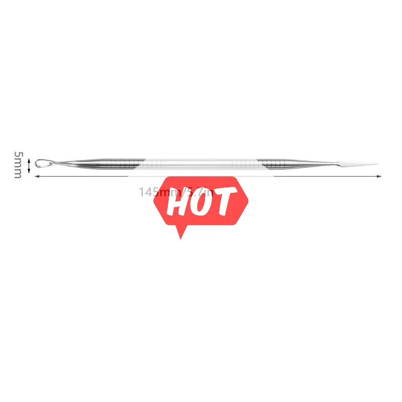 Pince à points noirs pour boutons cellulaires Ultra-fins, pour Salon de beauté professionnel, élimine les particules d'acné, outil d'aiguille, outils de beauté