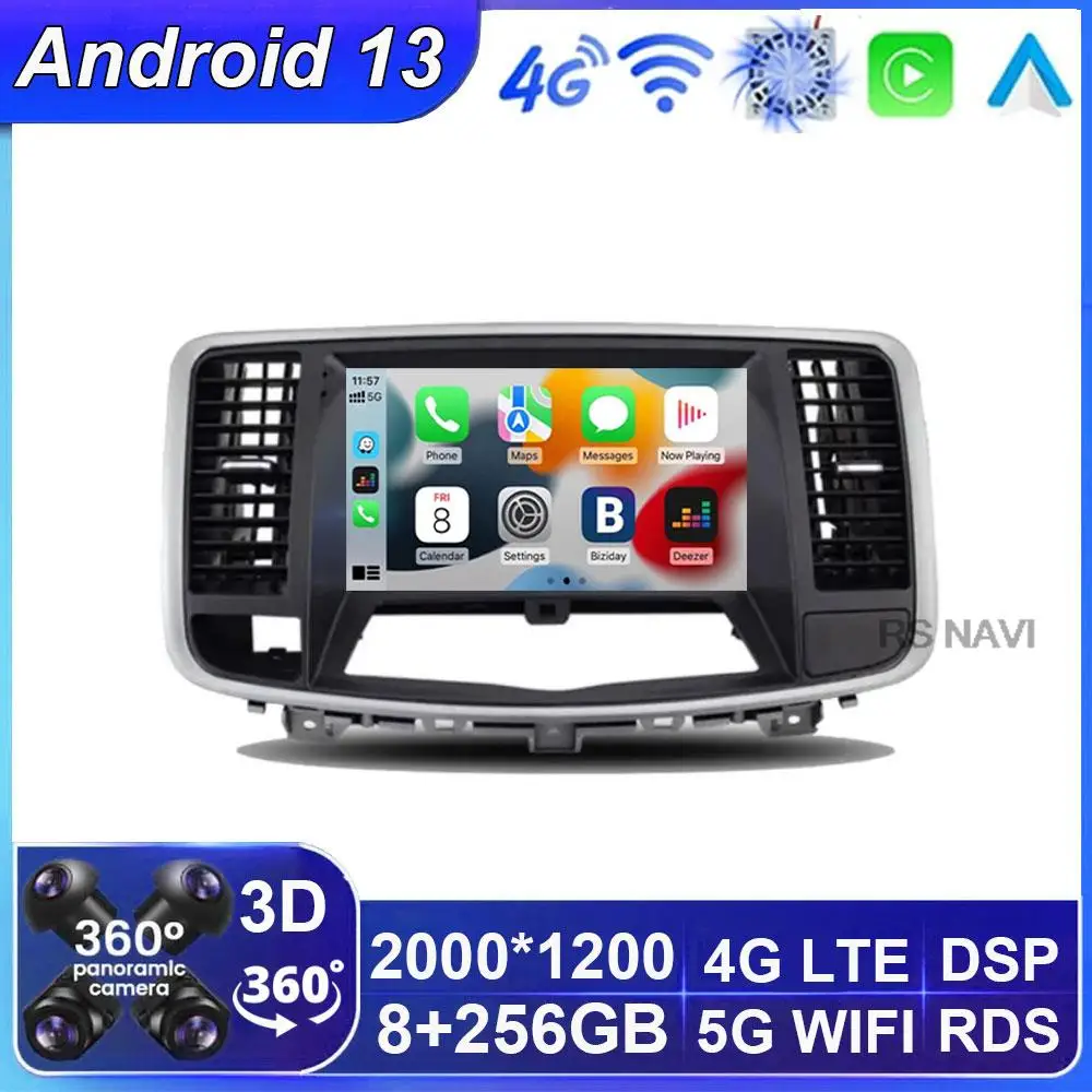 

Android 13 For Nissan Teana J32 2008 - 2012 2013 Multimedia Video Player Car Radio Auto Navigation GPS Stereo 4G WIFI BT DSP RDS