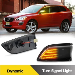 2Pcs Canbus LED Dynamic Side Mirror Lights For Volvo XC60 2008-2013 Car Turn Signal Blinker Indicator Lamps Amber OEM#31217289