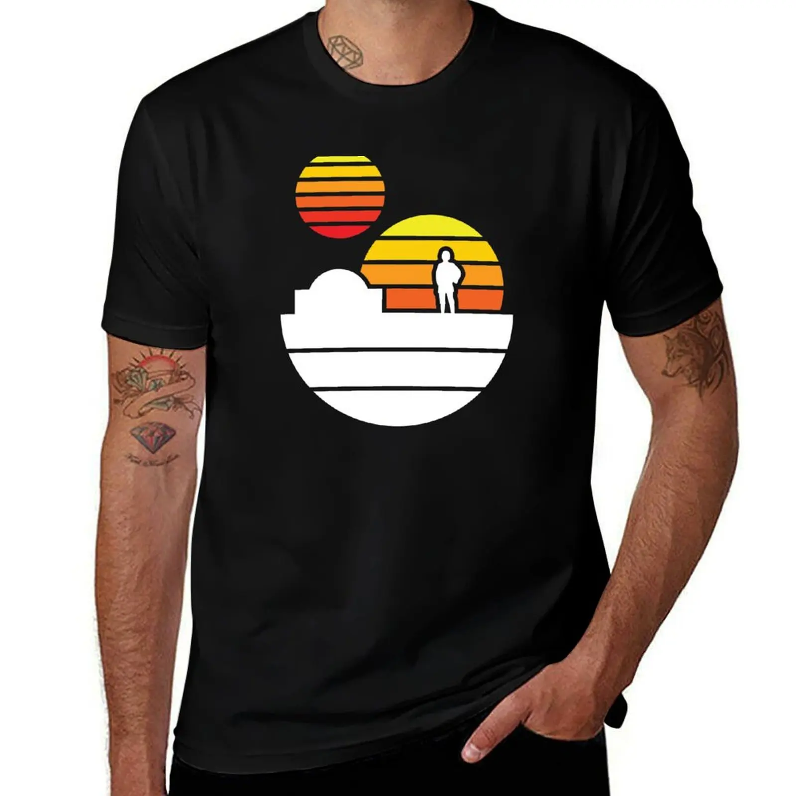 Binary Sunset T-Shirt Quick Dry Travel T-Shirt