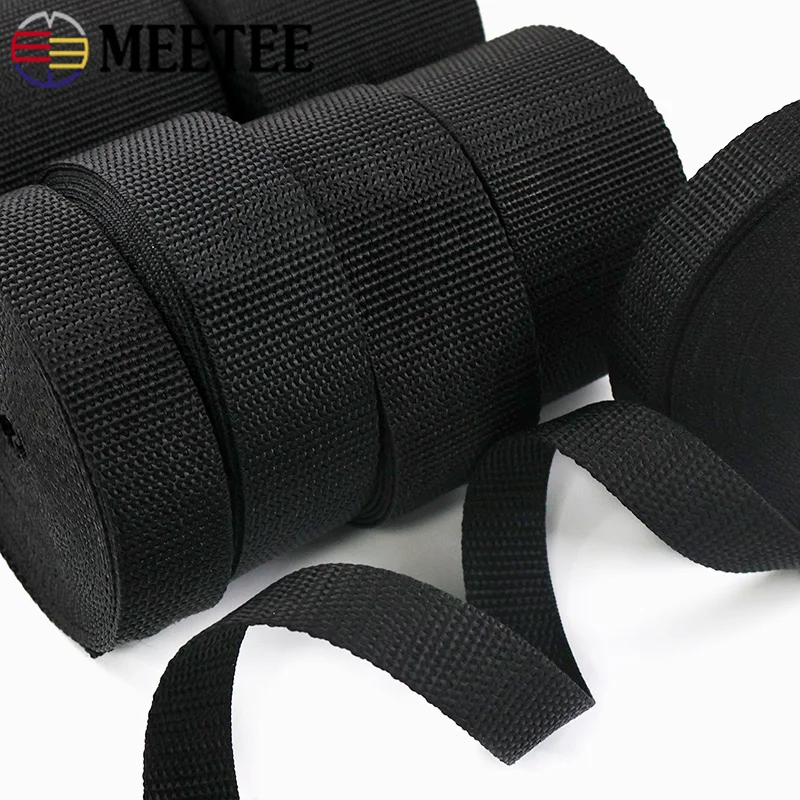 5M 20-100mm Polyester Nylon Gurtband Taschengurt Sicherheitsgurt Band Band Haustierhalsband Schrägbänder Nähzubehör