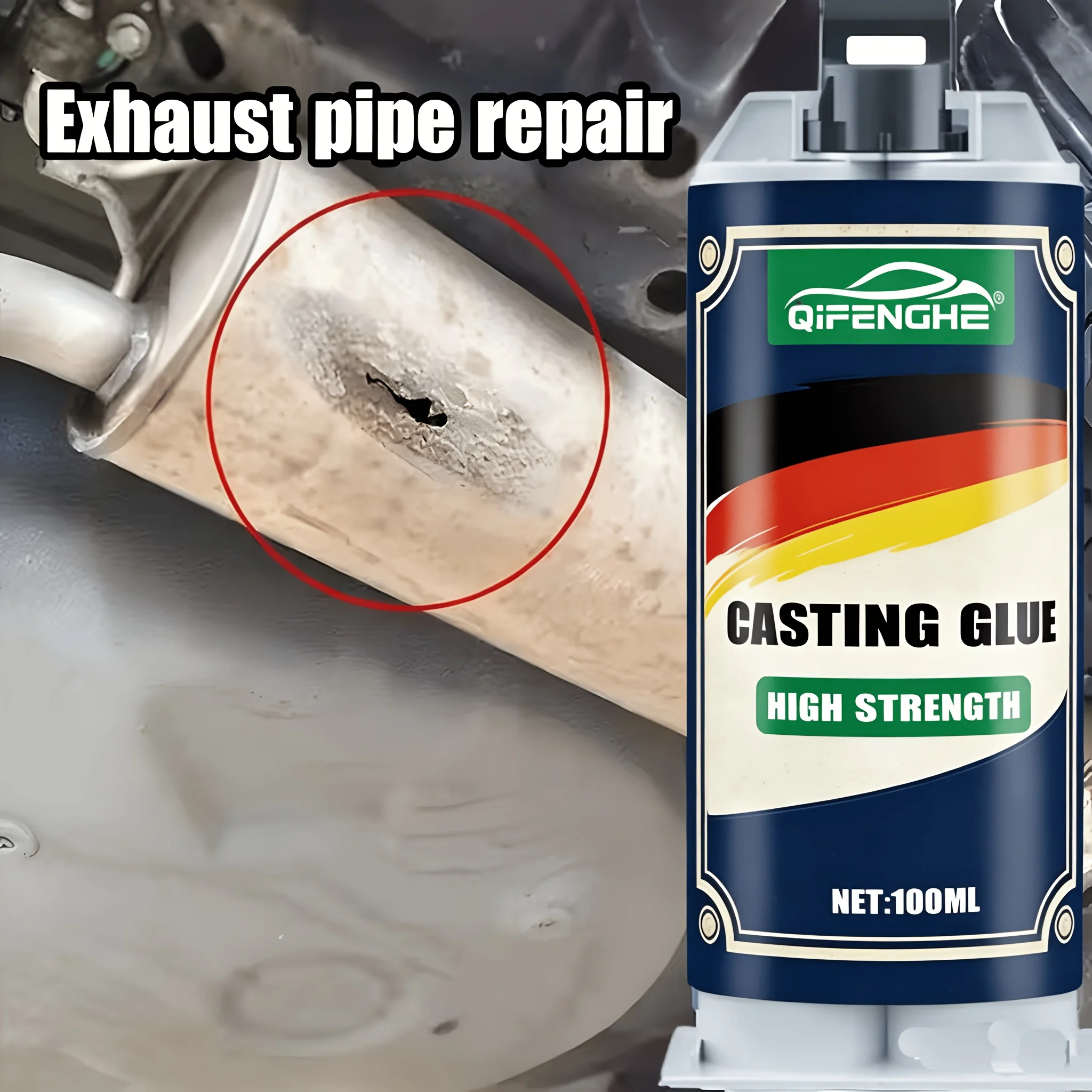 Image of Stark haftende Klebstofflösung – 3,38 oz Hochleistungs-Epoxidharz, Reparaturkleber in Industriequalität für Metall, Kunststoff und Holz, ideal für F