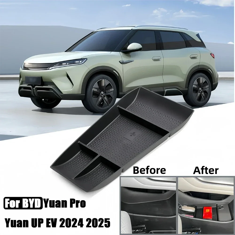

Автомобильные аксессуары для BYD Yuan Up Pro 2024 2025, подлокотник для центральной консоли, внутренний ящик для хранения, многофункциональное хранилище, автозапчасти