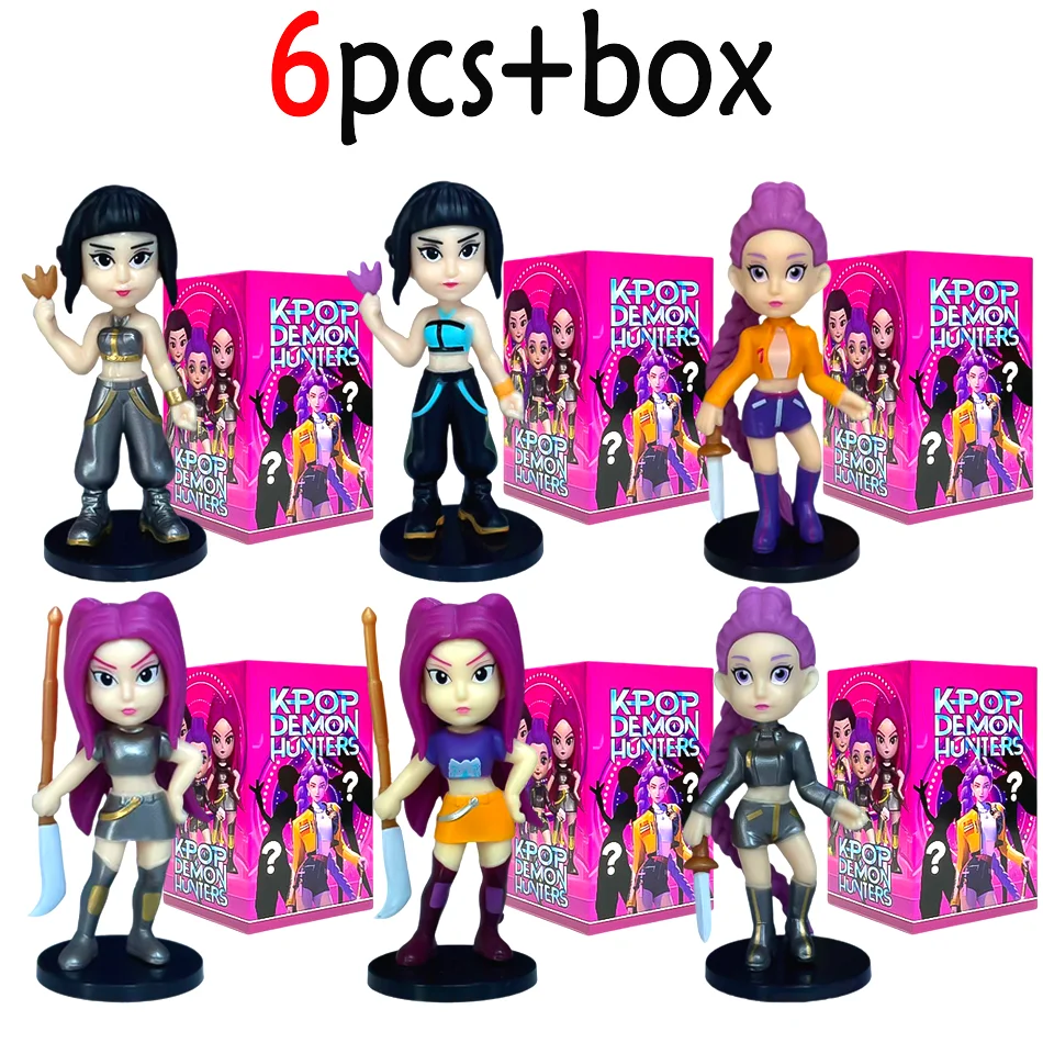 데빌 헌터 블라인드 박스 분해 재미 블라인드 백 소형 피규어 주변 모델 데스크탑 블라인드 박스 장식 생일 선물