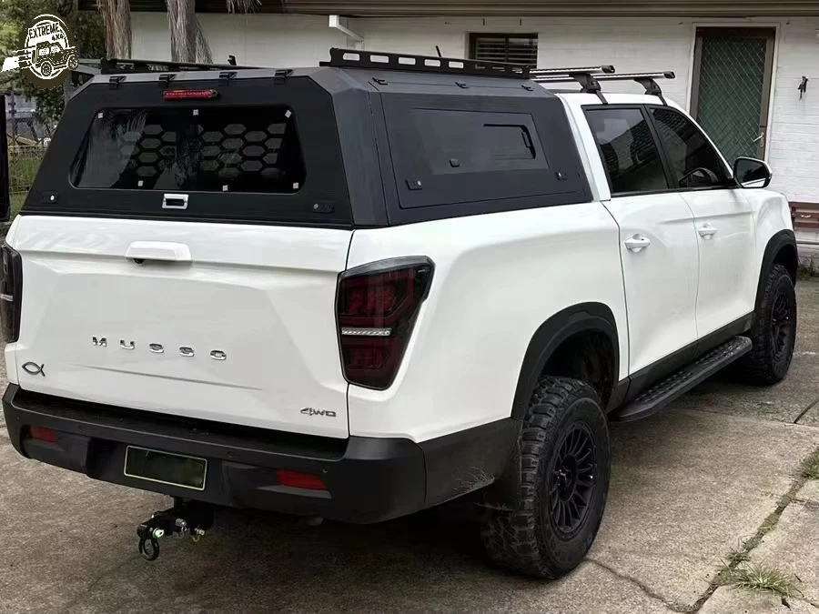 Factory Hot Selling Tailored Sizes Aluminum Pickup Hardtop Canopy for Ssang Yong Musso KGM Topper Leakproof Truck Camper Top