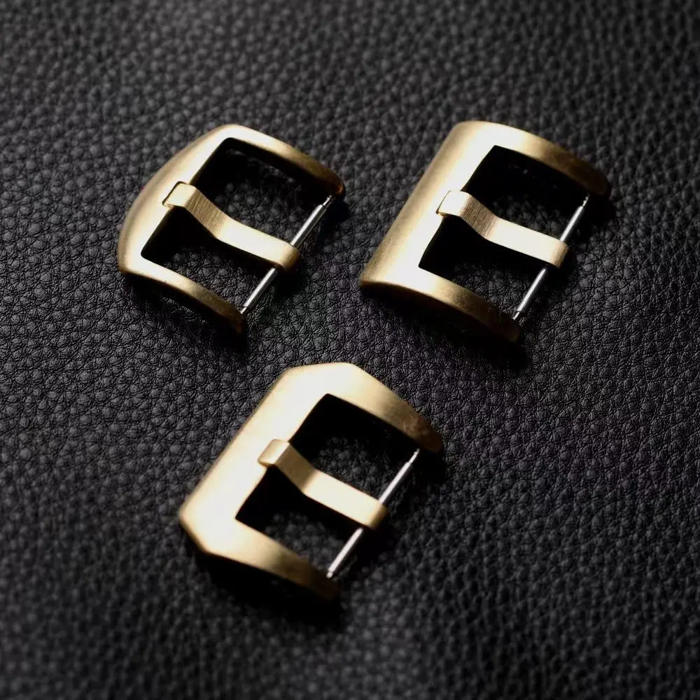 Brass stainless steel buckle 18 20 22 24 26MM leather rubber strap accessory buckle non-bronze