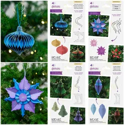 Christmas Tree Snowflake New Metal Cutting Dies Scrapbook Diary Decoration Stencil Embossing Template Diy Greeting Card Handmade