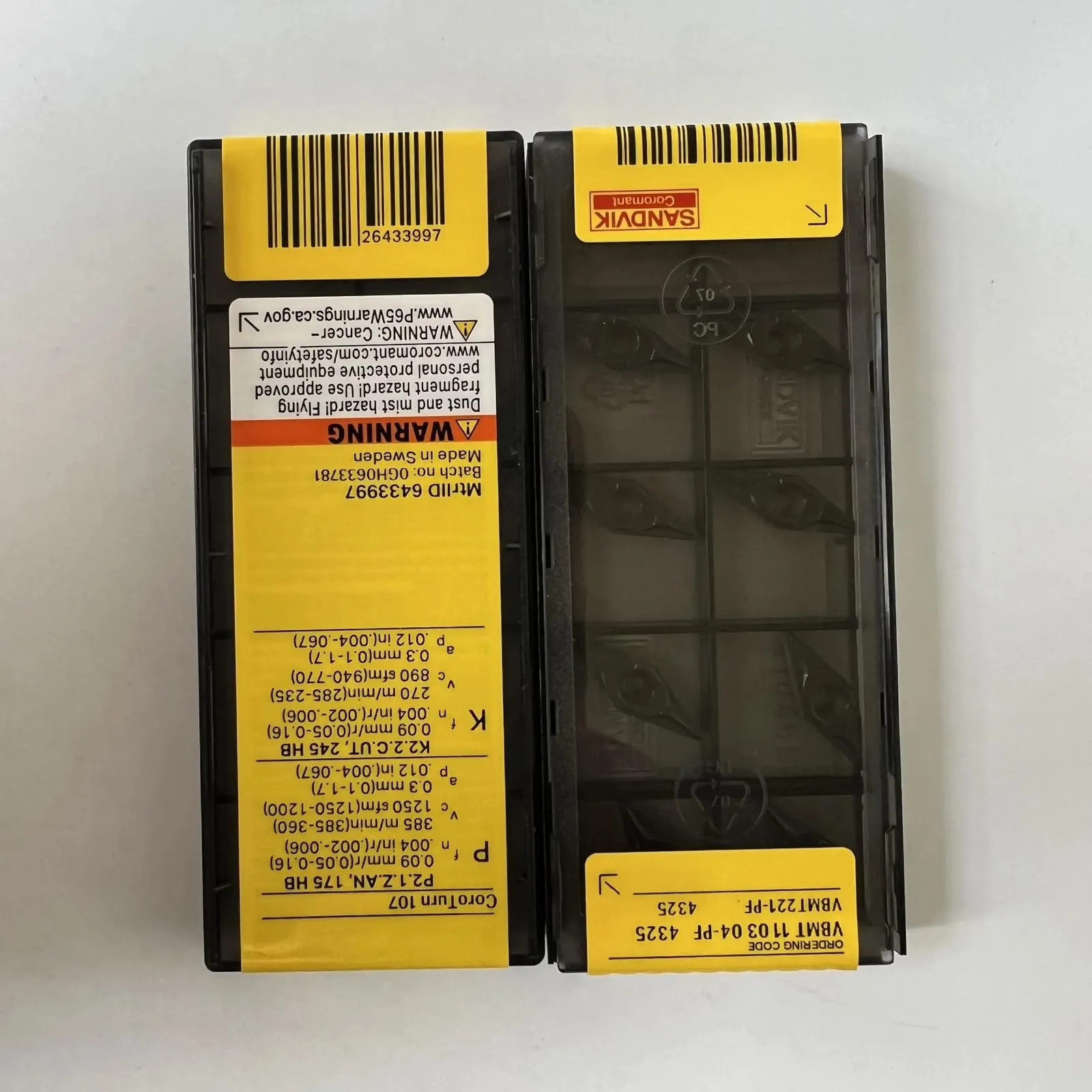 VBMT110304-PF 4325 / CNC lathe carbide blade 10 PCS