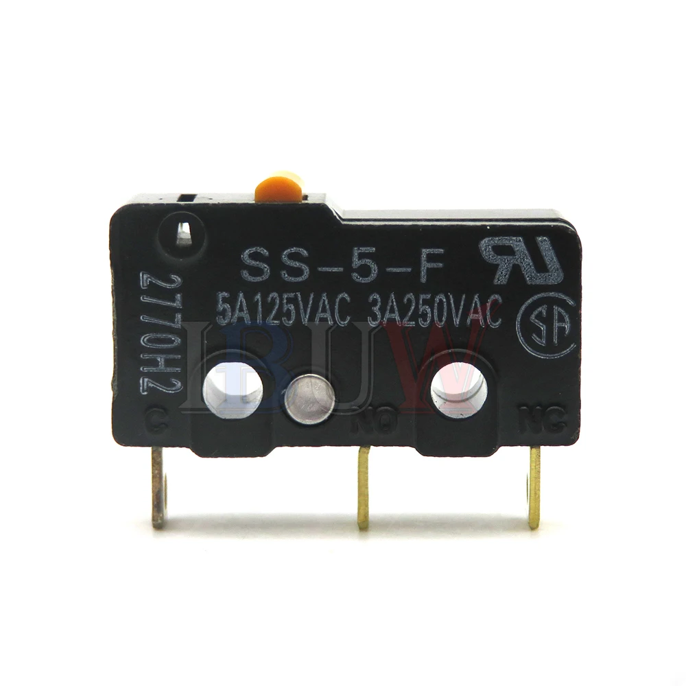 2PCS Limit Micro switch Three Straight Legs Mouse Side Key Momentary Micro Limit Switch SS-5 SS-5GL SS-5GL2 SS-5GL13