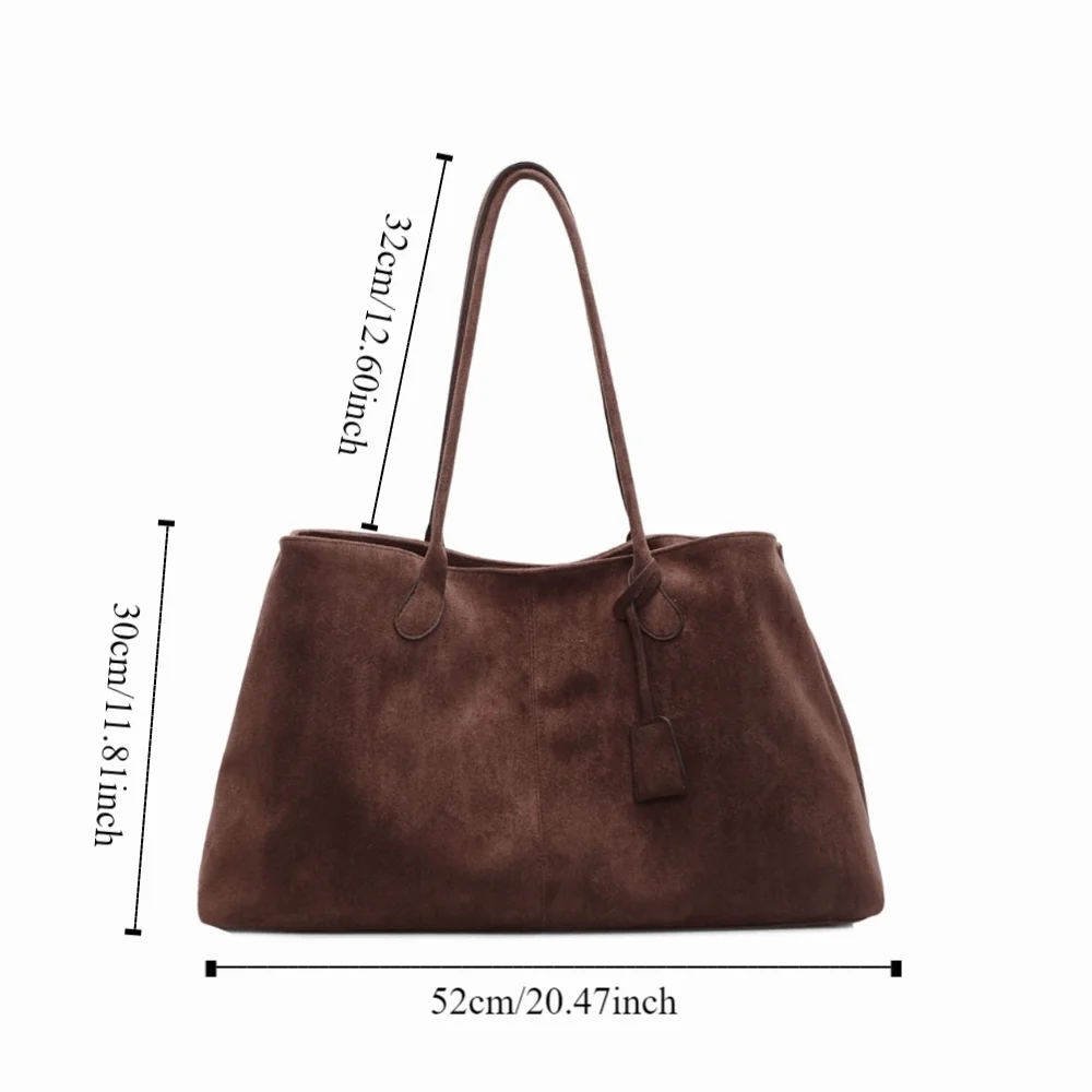 Borsa a tracolla Borsa a tracolla in pelle scamosciata Borsa a secchiello in pelle scamosciata stile coreano Borsa a mano in pelle scamosciata Borsa tote ascellare di grande capacità per ragazze