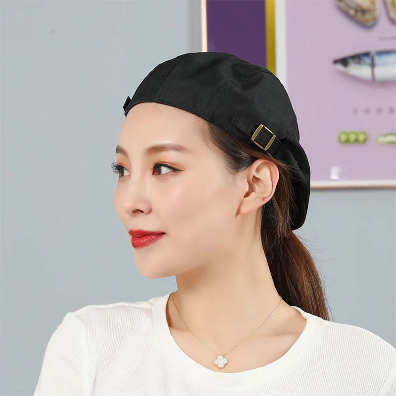 Regulowana czapka kucharska do gotowania, pieczenia, do kawiarni, piekarni, cateringu, hotelu, kuchni, restauracji typu hot pot, czapka robocza, do użytku domowego