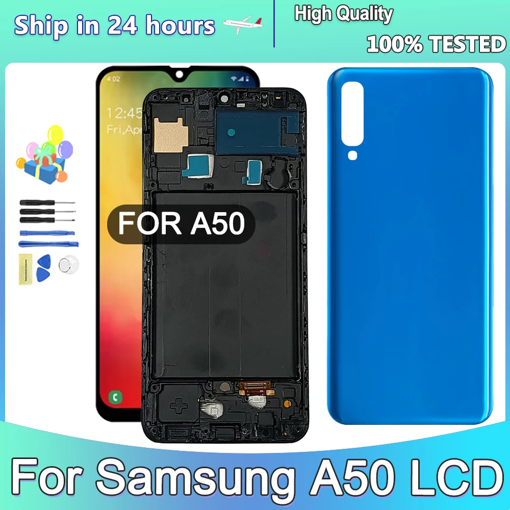 

TFT A50 Display Screen With Frame, for Samsung Galaxy A50 A505 A505FN/DS A505F/DS LCD Display Digital Touch Screen