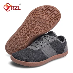 YRZL Unisex Wide Barefoot Shoes for Men Women Outdoor Trail Running Minimalist Lightweight and Breathable Walking Shoes