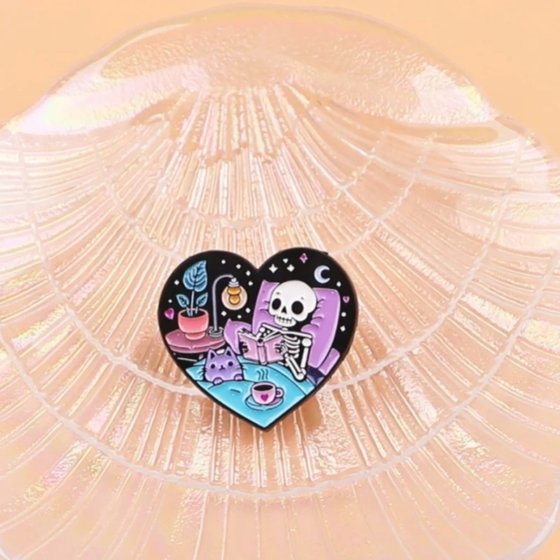 Skeleton Enamel Pin…