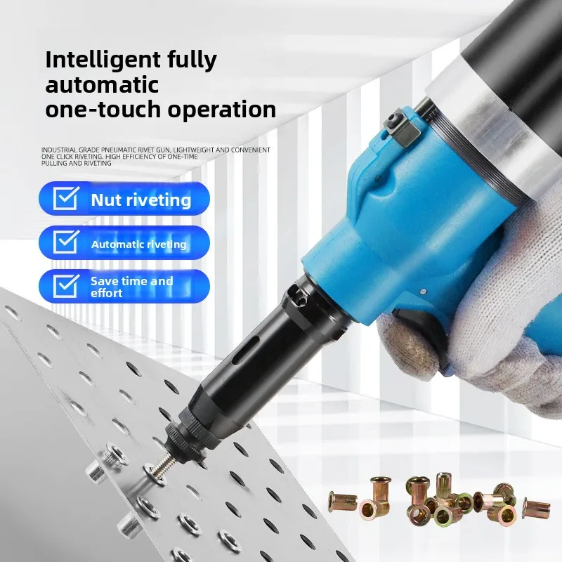 RL-5312K Automatic Pneumatic Rivet Nut Gun – M3-M12 Heavy Duty Riveter with 19.1KN Pull Force & Auto Loading for Industrial Use - view 3