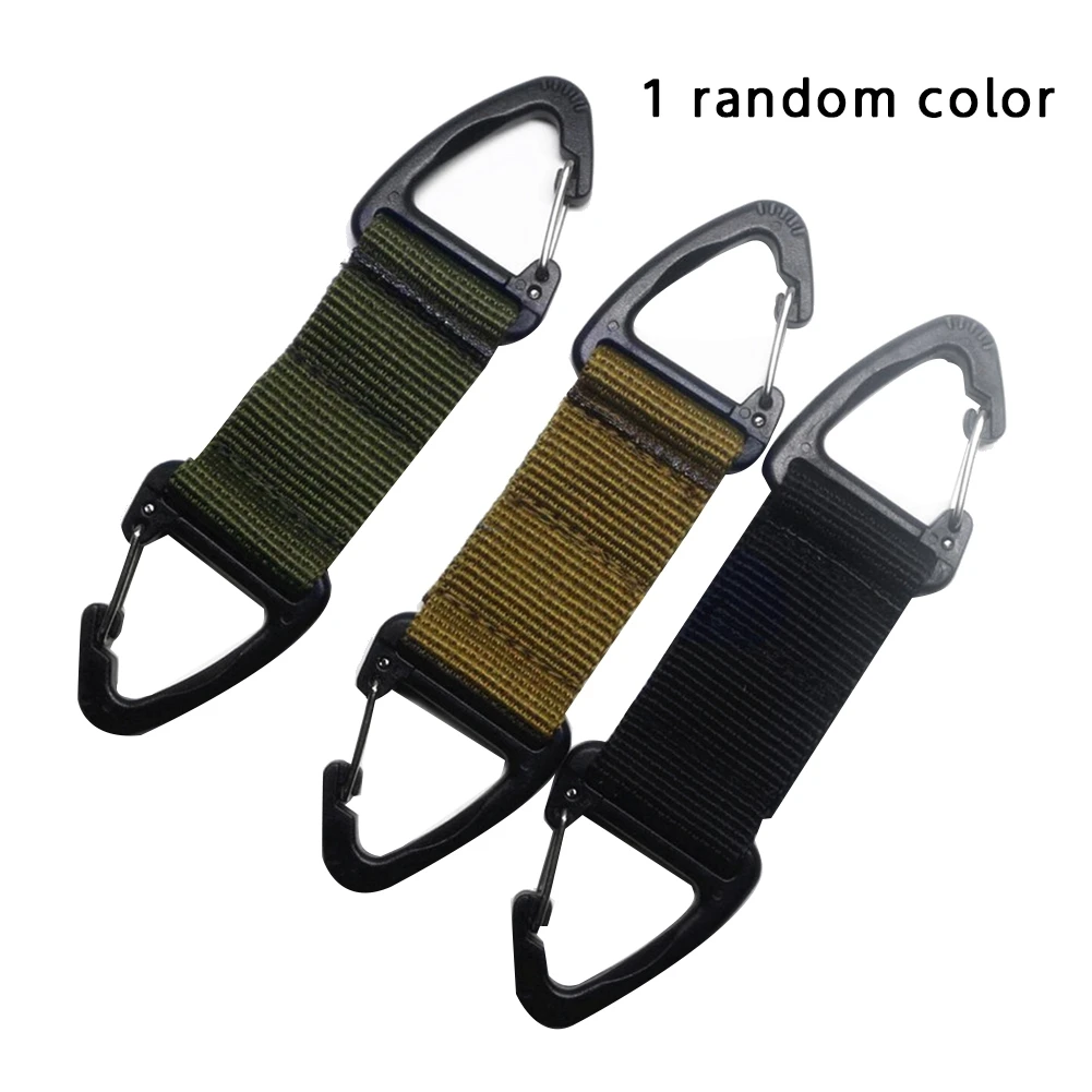 Outdoor Triangular Buckle Multifunctional Carabiner Webbing Buckle Belt Clip Hanging Keychain