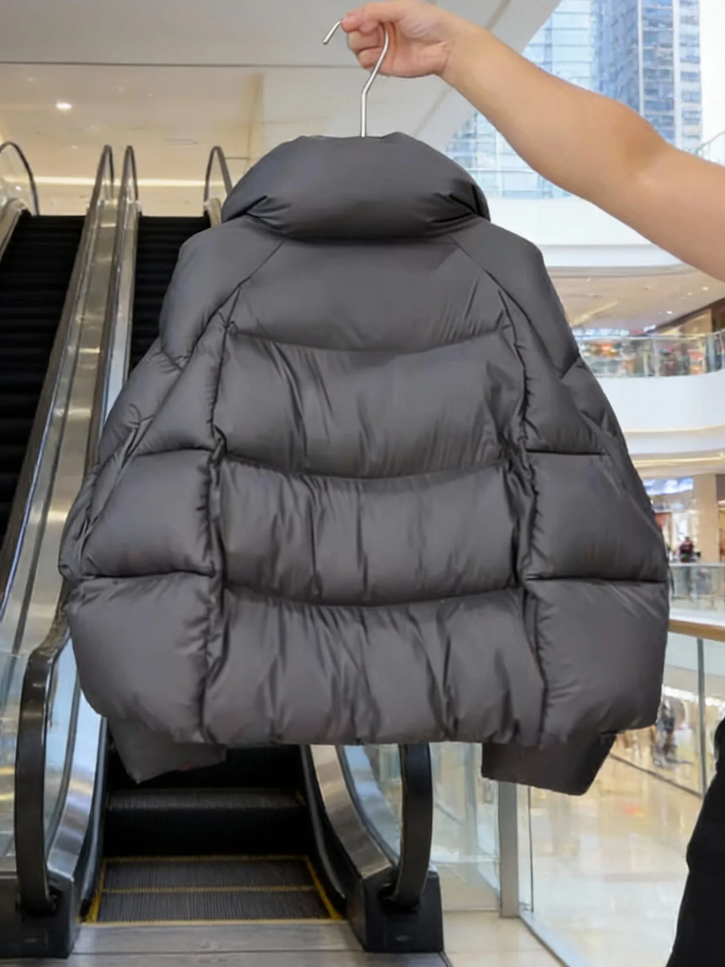 Sli ort Puffer Jaet femmes Bla mousseux vers le bas manteau hiver Thi vêtements d'extérieur coréen Sle coupe régulière fibre de Polyester
