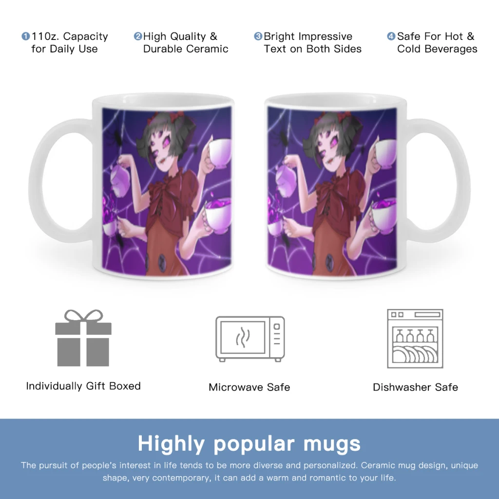 

Anime Designs Game U-Undertale Free shipping Ceramic Cup Coffee Oatmeal Breakfast Cup Creative Personality Mug