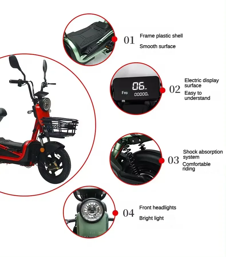 350W 48V-60V Standard Edition Electric Dirt Bike Kids Electric Motorcycles Vehicle with Capacity for Adults Electric bike