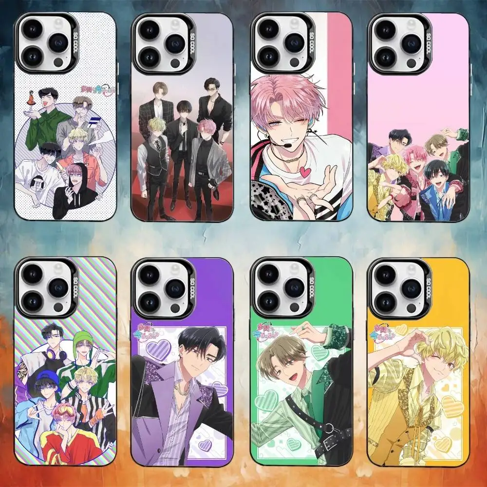 

Anime T-Tamons B-B-Side Phone Case Color Silver Shell For IPhone 17 16 15 14 13 12 11 Pro Max Plus