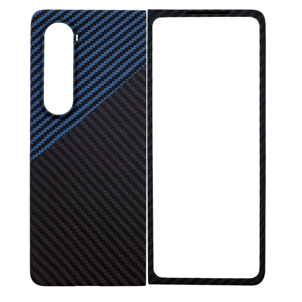 YTF-carbon Real Carbon fiber Case For Samsung Galaxy Z Fold 4 case Aramid fiber Slim design Anti-fall cover