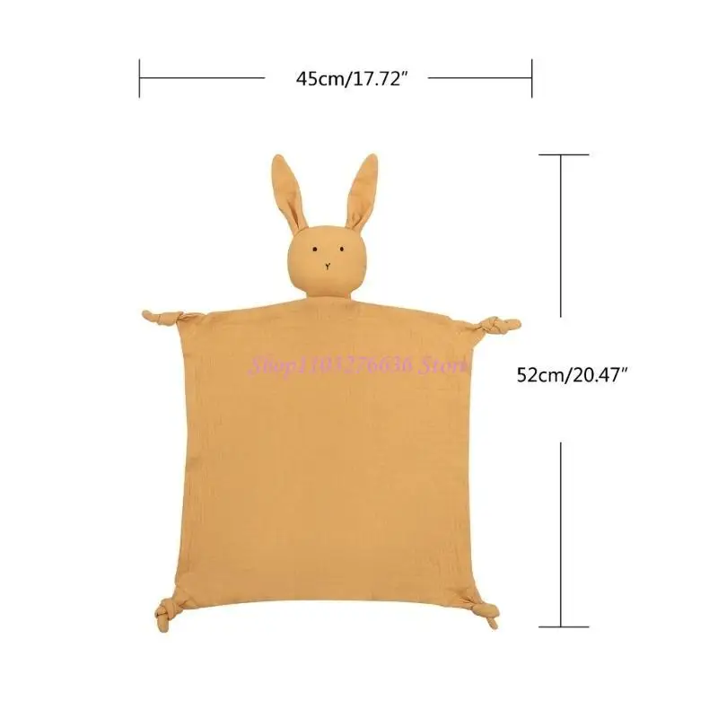 R6FD Trẻ mới biết đi Khăn Khăn dễ thương Chăn bảo mật mềm mại Bedtime Bedtime Cuddle Toy