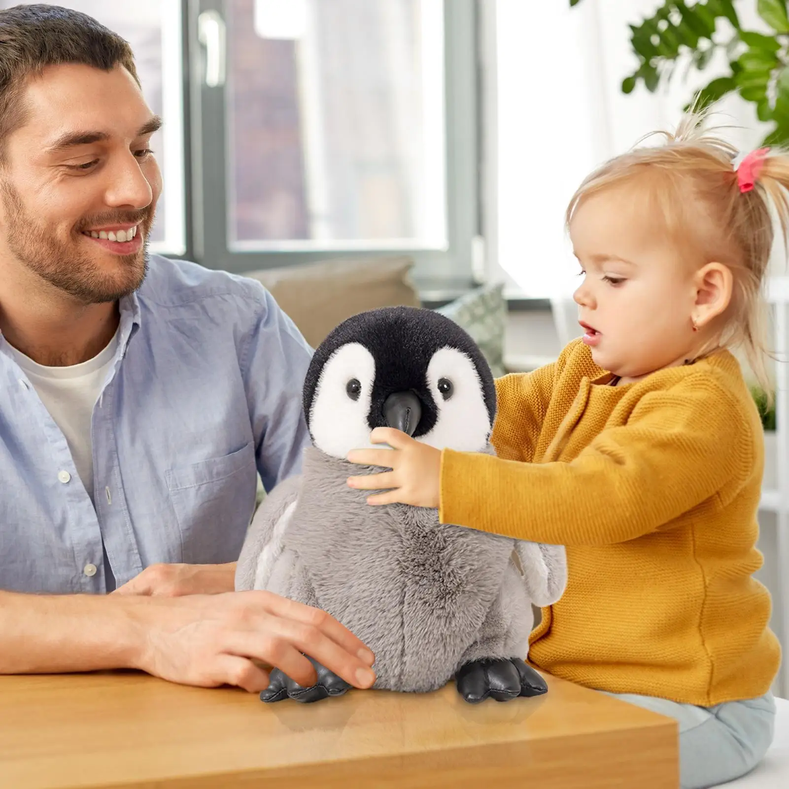 

Plush Animal Dolls For Kid Soft Cute Doll Realistic Plush Penguin Model For Women Kid Boys Girls Teens Adults Living Room