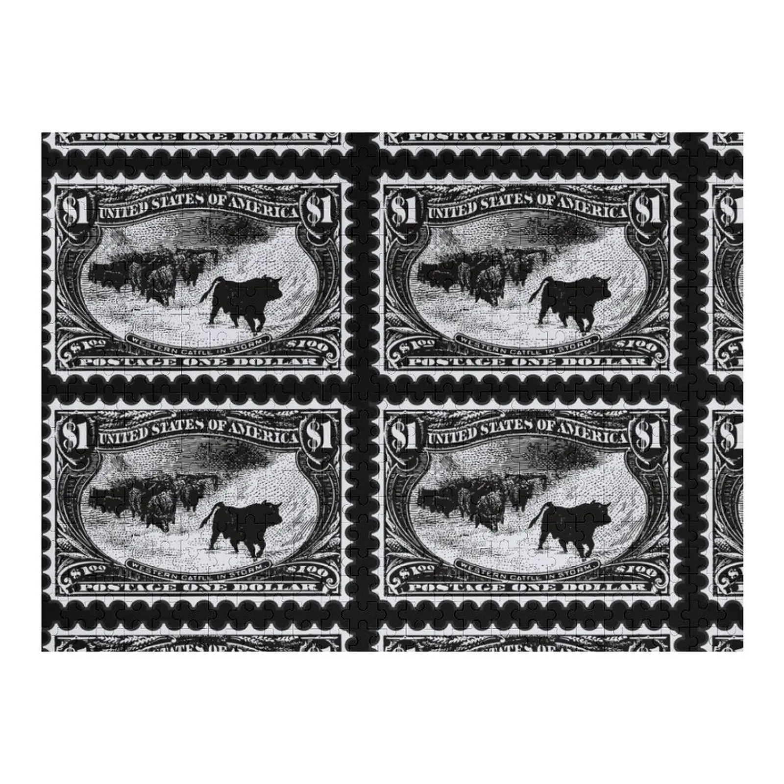 

Western Cattle in Storm Jigsaw Puzzle Baby Toy Wooden Jigsaws For Adults Puzzle