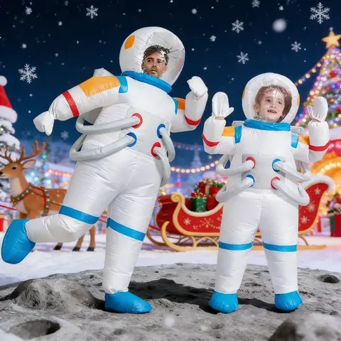 Inflatable space astronaut costume inflatable one-piece fun dress up adult inflatable suit Halloween Christmas carnival