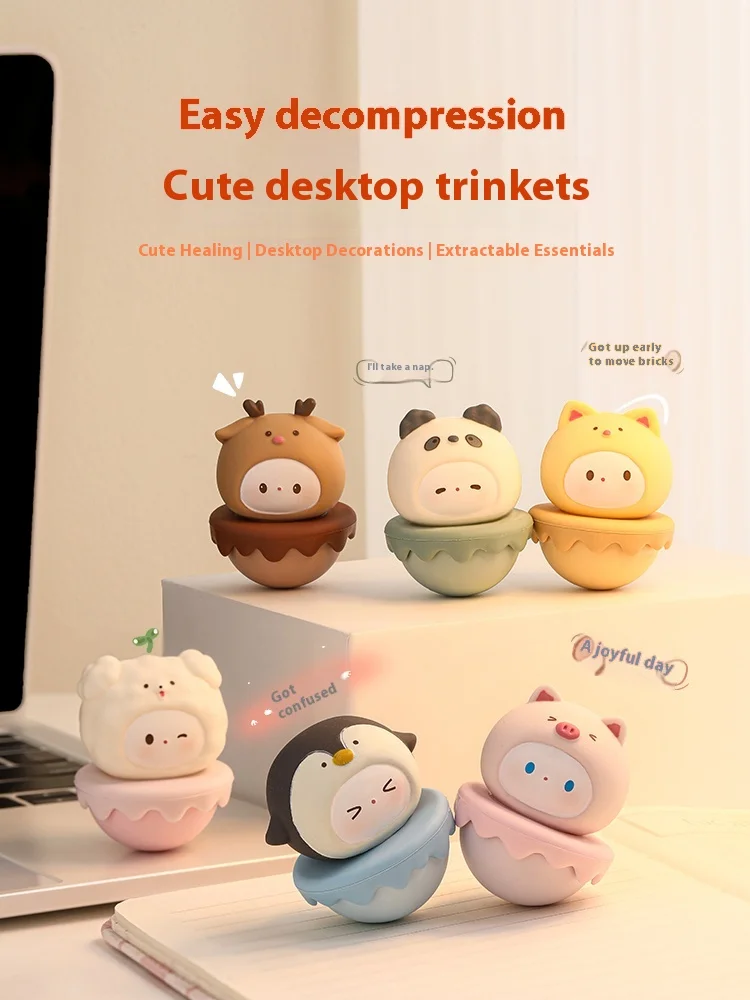 

Tumbler Healing Emotions Small Ornament Office Tabletop Workstation Unzipping Birthday