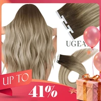 [Último 12 meses] Cinta Ugeat en extensiones de cabello Cabello humano virgen Cinta de grado 10A en extensiones Cabello humano