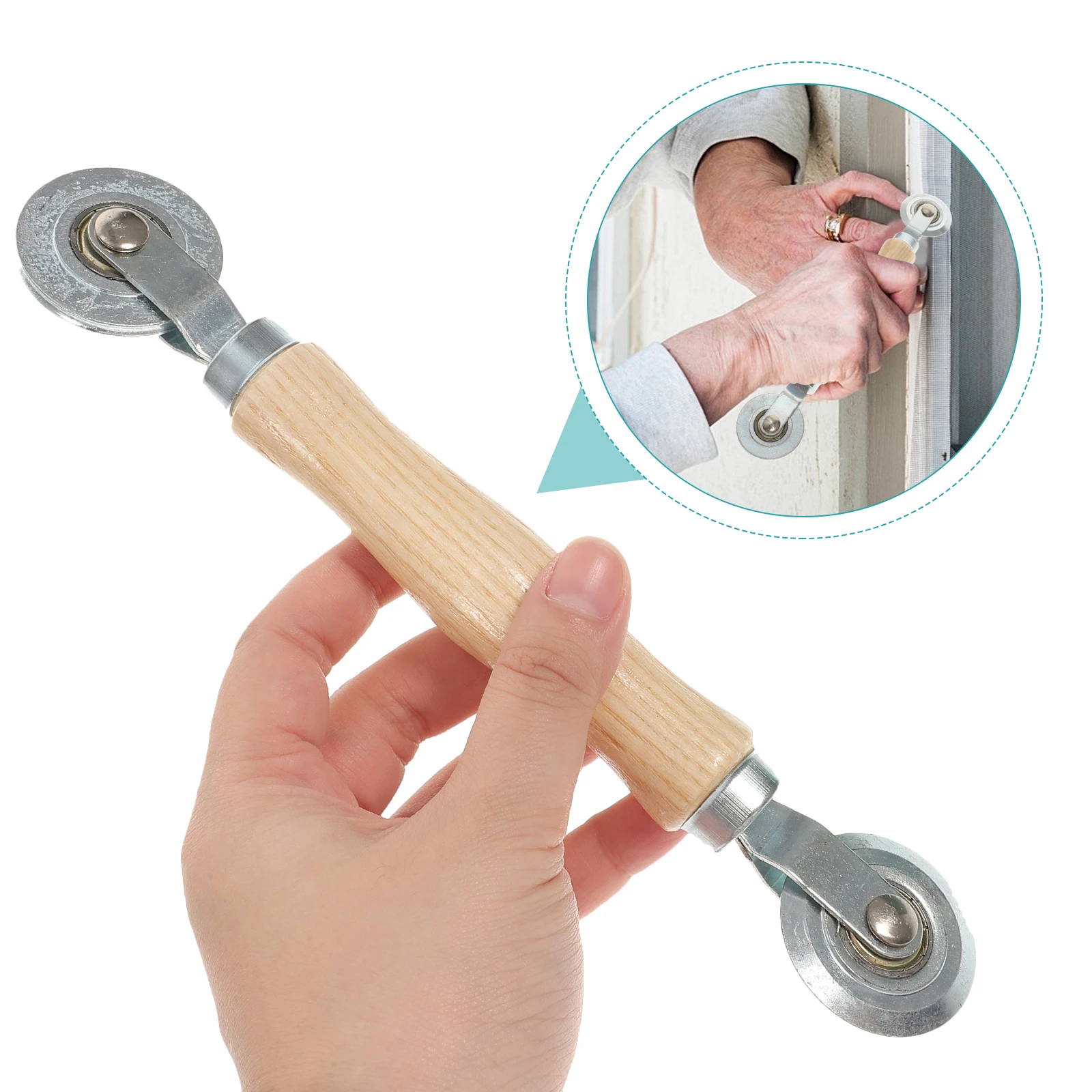 

1Set Screen Tool Kit Window Door Spline Roller Remover Hook Stainless Steel Bearing Durable Easy Installation Repair Mesh