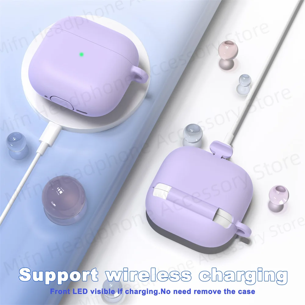 Чехол для AirPod Pro 3, однотонный силиконовый чехол для женщин и мужчин для AirPods 4 с активным шумоподавлением/AirPods 4, чехол Capa