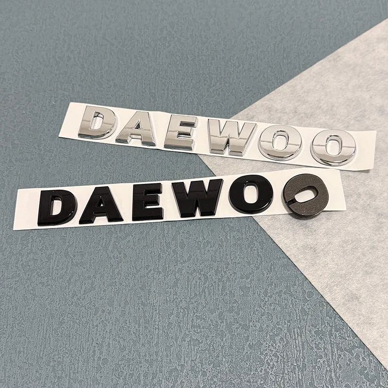 Autocollants lettres ABS DAEWOO pour Daewoo Matiz Lanos T150 Kalos Lacetti, Badge arrière ou avant de voiture, emblème de style, accessoire de voiture Autocollants lettres ABS DAEWOO pour Daewoo Matiz Lanos T150 Kalos Lacetti, Badge arrière ou avant de voiture, emblème de style, accessoire de voiture