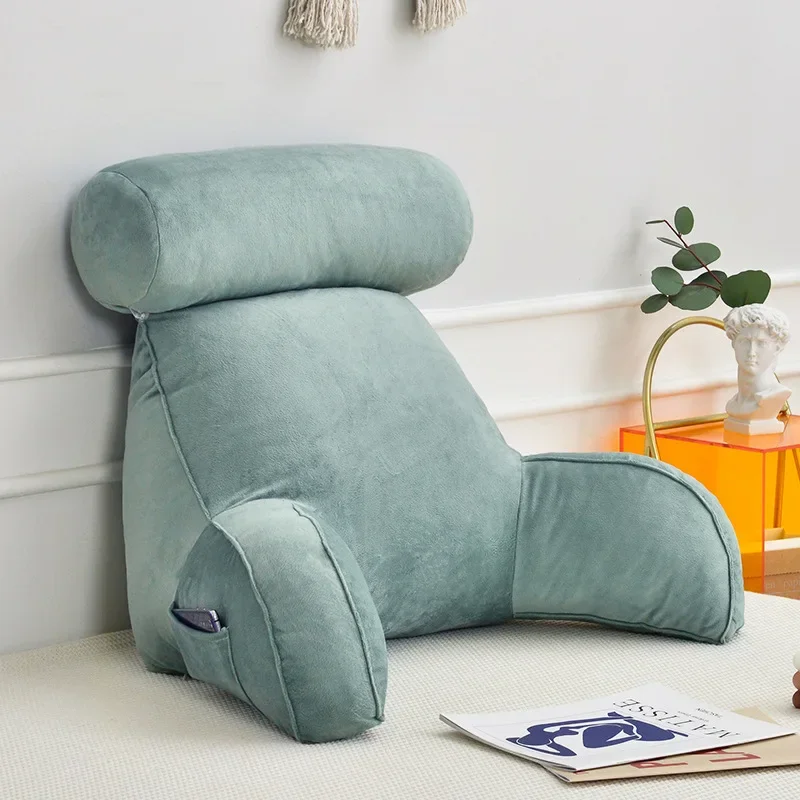 Ultra Soft Memory Foam Reading Pillow Office Sofa Bedside Back Cushion Bed Lumbar Support Cushions Backrest Backs Rest