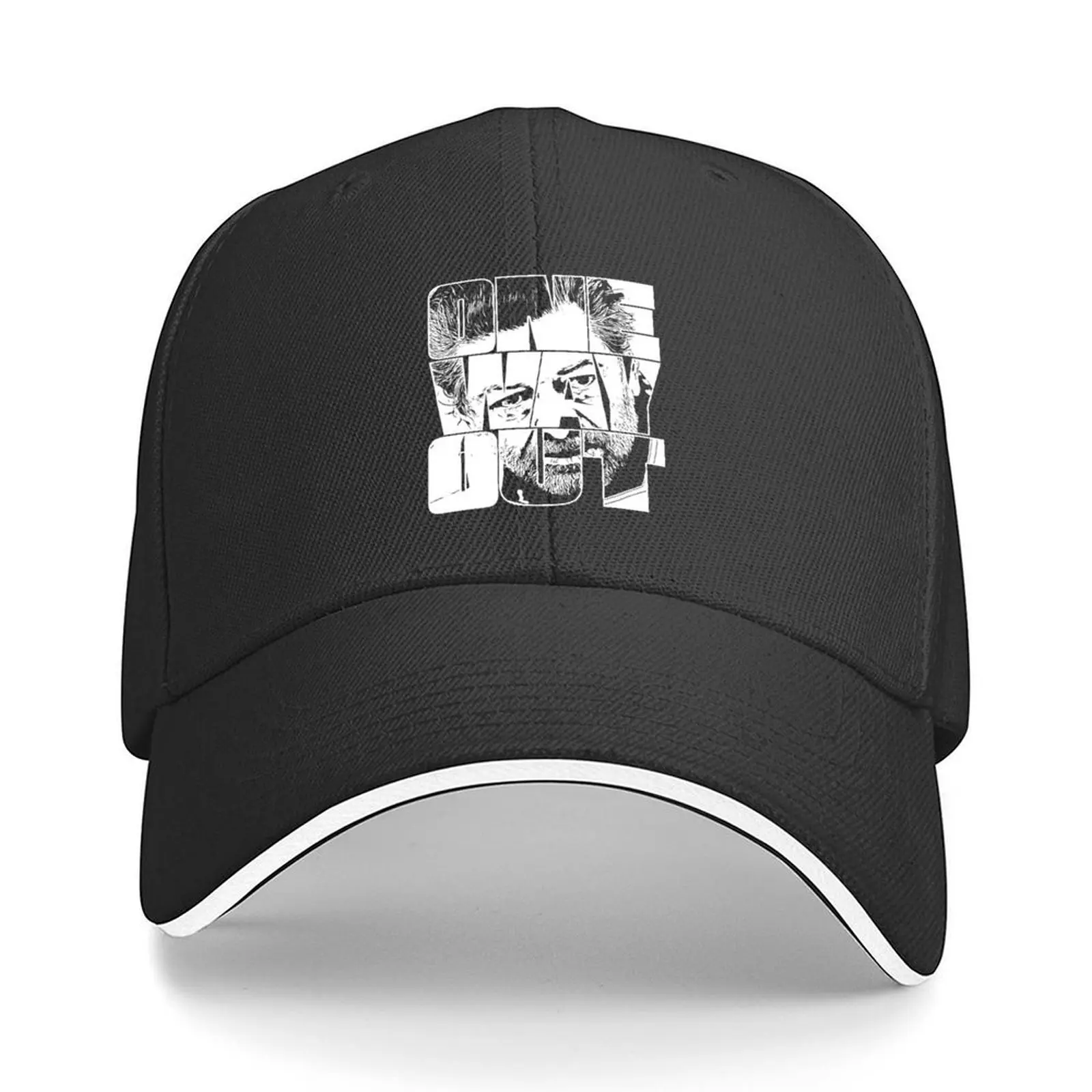 

One Way Out - Kino Loy Andy Serkis TV show Quote - White Outline version Baseball Cap Luxury Hat Beach Outing Female Men's